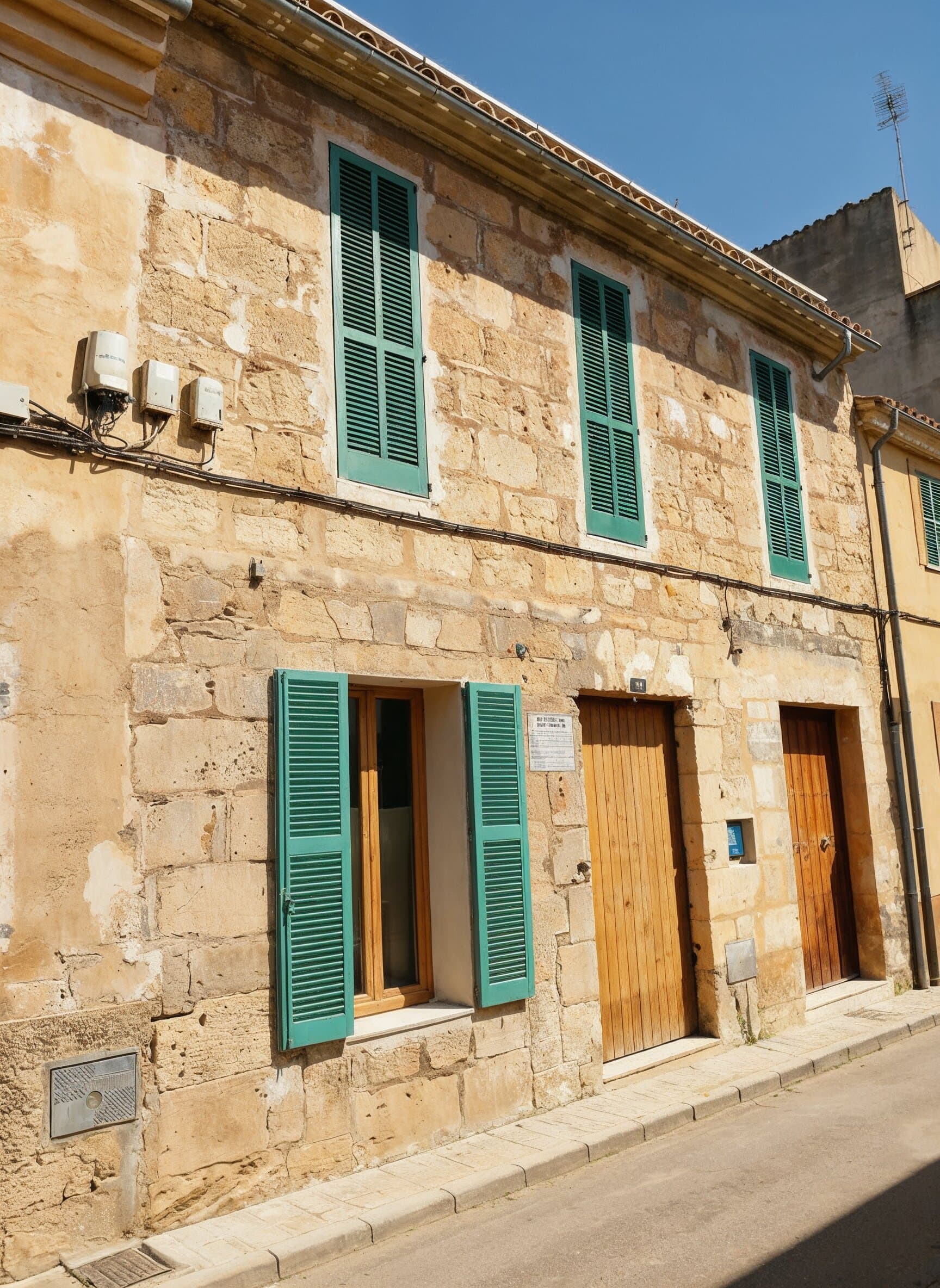 Vista exterior de la casa en Mallorca